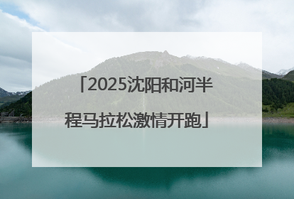 2025沈阳和河半程马拉松激情开跑